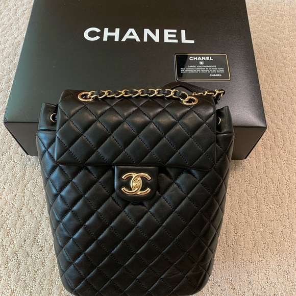 CHANEL, Bags, Chanel Lambskin Quilted Small Urban Spirit Backpack Small